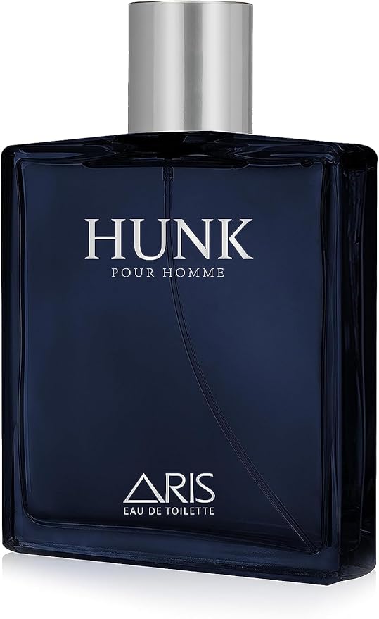 ARIS Hunk Eau de Parfum – Long-Lasting Lemon and Woody Fragrance for Men – 100mL Perfume Spray with Bonus 15mL Perfume Sample (Randomly Selected)