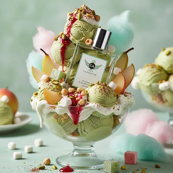 CA Perfume Impression of Yum Pistachio Gelato for Women and Men Long Lasting Unisex Fragrance Eau De Parfum 1.7 Fl Oz 50ml