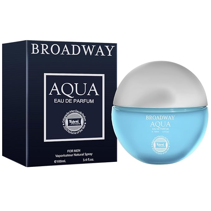 Hybrid & Company Broadway Aqua For Men Eau De Parfum Vaporisateur Natural Spray 3.4 Fl Oz