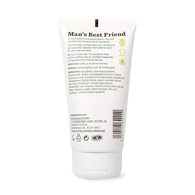 Bulldog Skincare and Grooming For Men Original Face Wash, Pack of 2, 5 Ounce