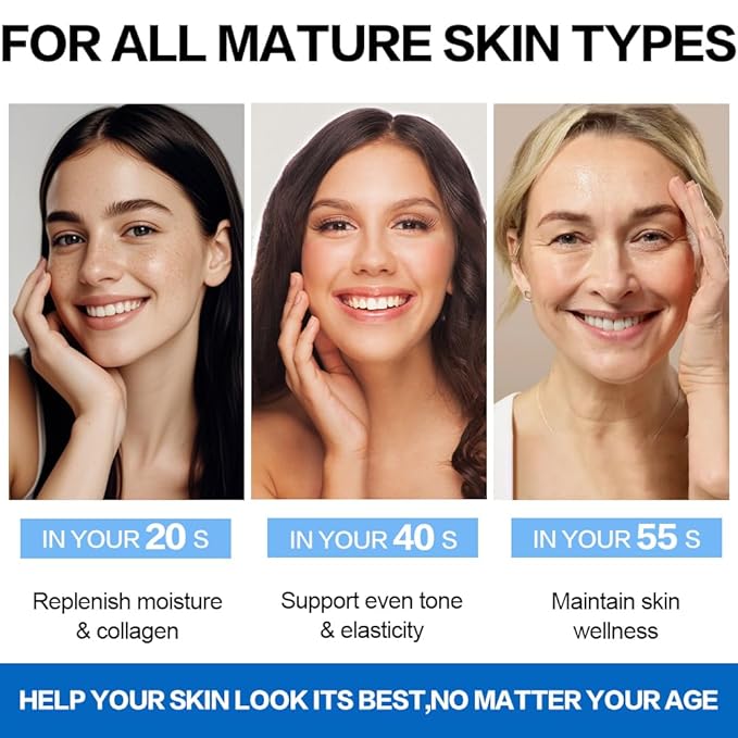Night Cream Face Moisturizer with Retinol, Collagen, Niacinamide 10%, Anti Wrinkle Face Cream, Made in USA, Retinol Cream for Face, Anti Aging Face Cream, Face Moisturizer for Women, 1.7oz
