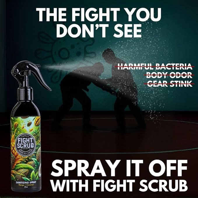 Deodorizing Spray – Refreshing Body & Gear Spray for Wrestlers, MMA, Jiu-Jitsu & Athletes (Mango + Coconut)