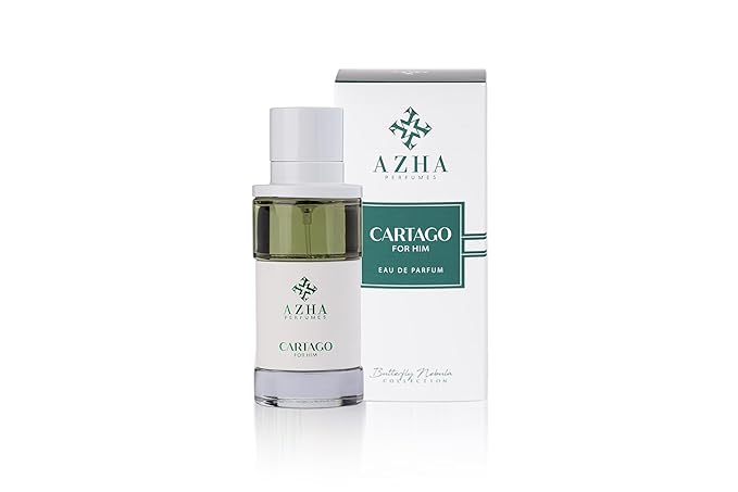 Azha Cartago Eau De Parfum Spray for Men - 100ML Floral-Spicy Fragrance with Pink Pepper, Rose, Jasmine, Amber & Musk | Long-Lasting, Versatile Day to Evening Scent