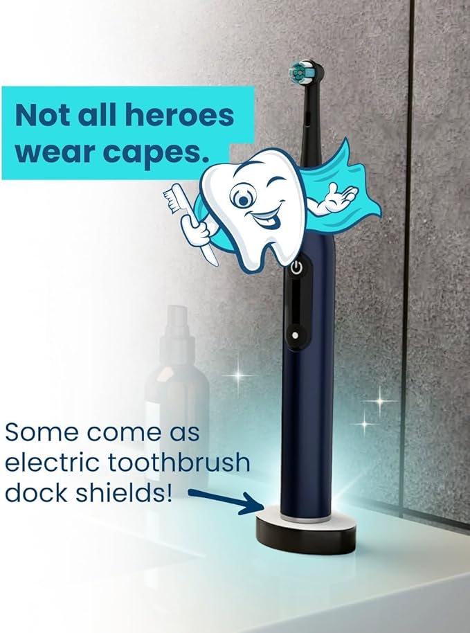 Shield – Electric Toothbrush Dock Protector, Compatible with Oral-B / Braun Chargers (50 Count)