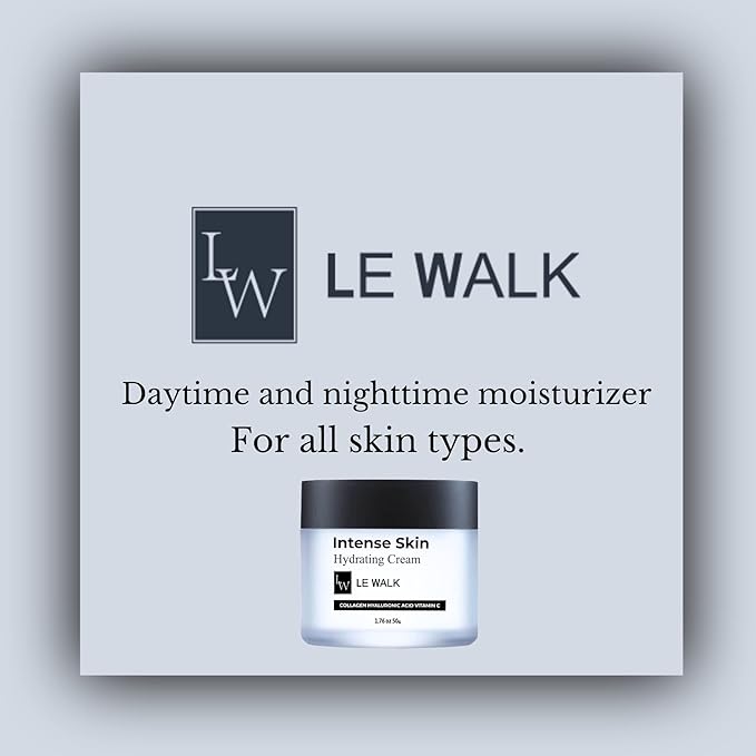 Day and Night Collagen Hydrating Cream for Women and Men, Moisturizing Cream for Dry Skin, Made with Hyaluronic Acid, Jojoba Esters, Collagen, and Vitamins C and E, 1.76 oz Tub