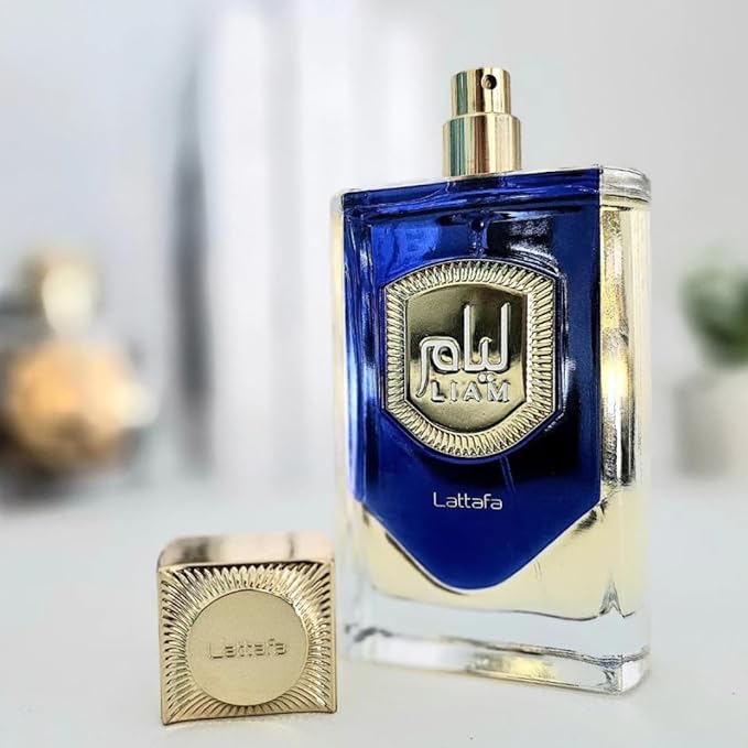 Lattafa Liam Blue Shine Eau De Parfum Men 100ML (3.40 OZ) – Arabian Perfume For Men With Long Lasting Perfume, Captivating Blend Of Notes For Elegance And Confidence