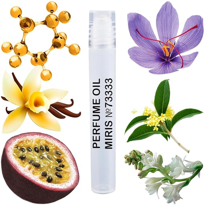 MIRIS No. 73333, Inspired by Queen of Silk, Long-Lasting Perfume Oil for Women Roll-On, Rollerball 0.34 Fl Oz / 10 ml