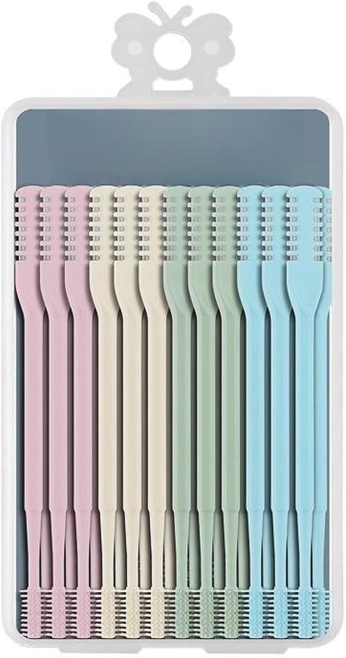 2023 New Nasal Hair Cutter, 360 Degree Rotating Nose Hair Trimmer, Portable Manual Nose Hair Trimmer, Nose Hair Trimmer for Women and Men (G-12PCS Mixed Color without Box)