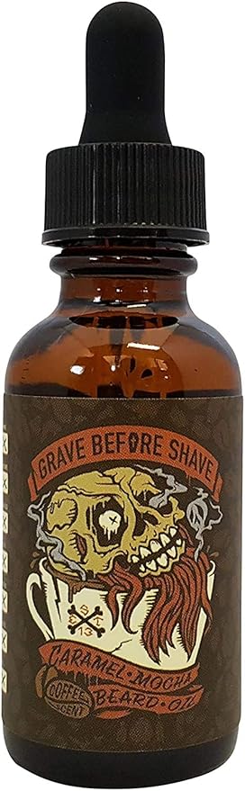 Grave Before Shave™ Caramel Mocha Blend Beard Oil (Caramel Mocha Coffee scent)