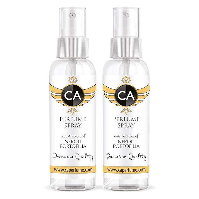 CA Perfume Impression of Neroli Portofilia For Women & Men Replica Version Fragrance Dupes Eau de Parfum Spray Refillable Bottle 2 Fl Oz/60ml X2