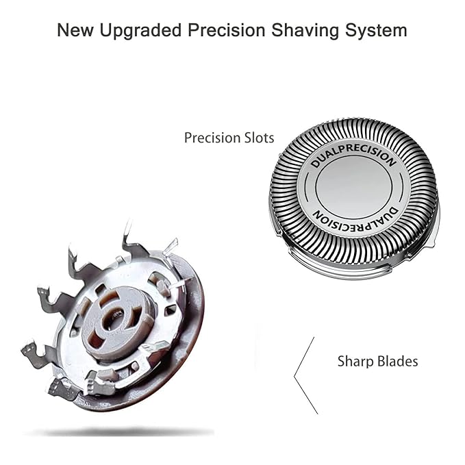 SH30 Replacement Heads for Philips Norelco 3000 Replacement Blades for phillips norelco 3000 Replacement Electric Shaving Head Blades Series 3000,2000,1000,3500 New Upgrade SH30/52 Heads 6Pack Brush*2