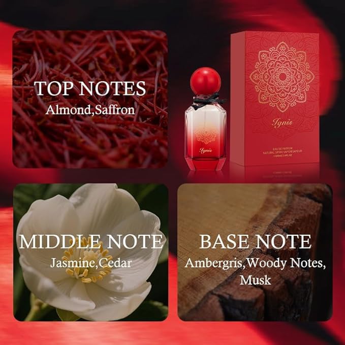 zuofun - Inspired by B.accarat R.ouge 540 - Eau De Parfum - No.9 Spray 3.4 Fl Oz (100ml) - Long-Lasting Perfume For Women & Men, Paraben Free, Vegan, Clean Ingredients, Unisex