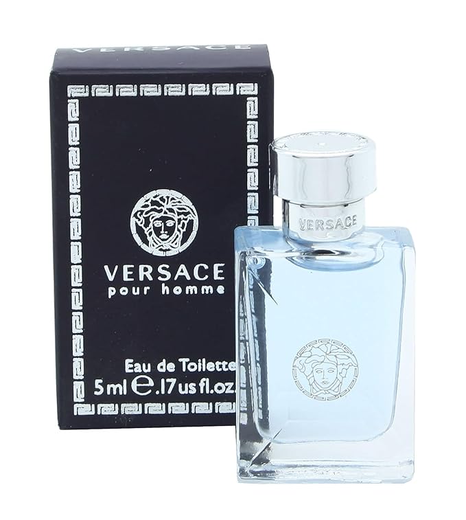 VERSACE POUR HOMME by Versace 0.17 oz Eau De Toilette MINI SPLASH NEW Box Men