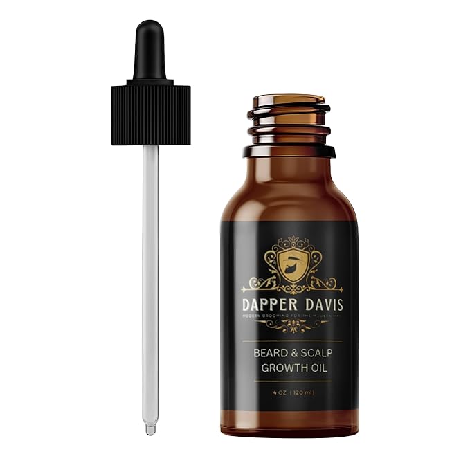 Beard & Scalp Oil – Nourishing Hair & Beard Oil with Avocado, Jojoba & Rosemary Oils – Promotes Growth, Soothes Itchiness & Dryness – 4 fl oz(120ml)
