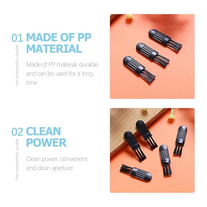 Abaodam 100pcs Electric Shaver Cleaning Brushes Nose Hair Trimmer Brush Razor Cleaner for Men Facial Hair Removal Grooming Tool
