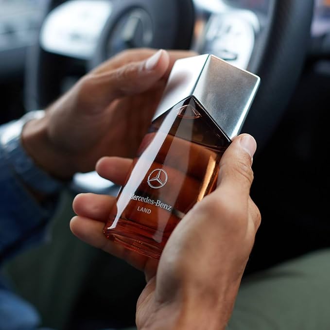 Mercedes Benz Land Eau De Parfum Spray for Men - 3.4 Fl Oz - Luxury Long Lasting Fragrance with Notes Of Patchouli, Tonka bean & Rosemary - Cologne for Men