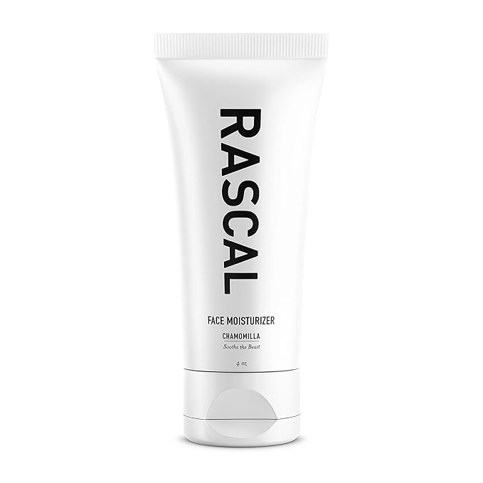 Racal Men's Face Moisturizer - Nourishing and Hydrating Facial Moisturizer for Men, Chamomile Flower Extract & Soybean Oil, Natural Sandalwood Scent, Paraben-Free, Cruelty-Free - 4 Oz