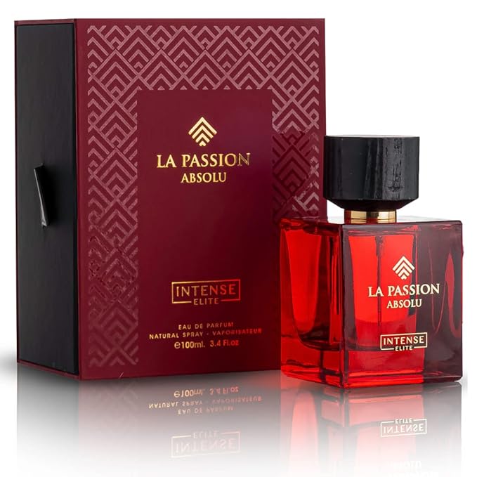 INTENSE ELITE La Passion Eau De Parfum For Women 100ML (3.4Oz) Arabian Perfumes With Lemon, Orange, Mandarin & Lavandin Notes Long Lasting Perfume