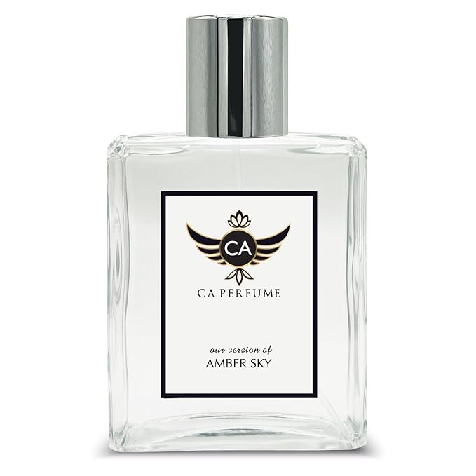 CA Perfume Impression of Amber Sky For Unisex Amber Spicy Fragrance Long Lasting Perfume Eau De Parfum 3.4 Fl Oz 100ml