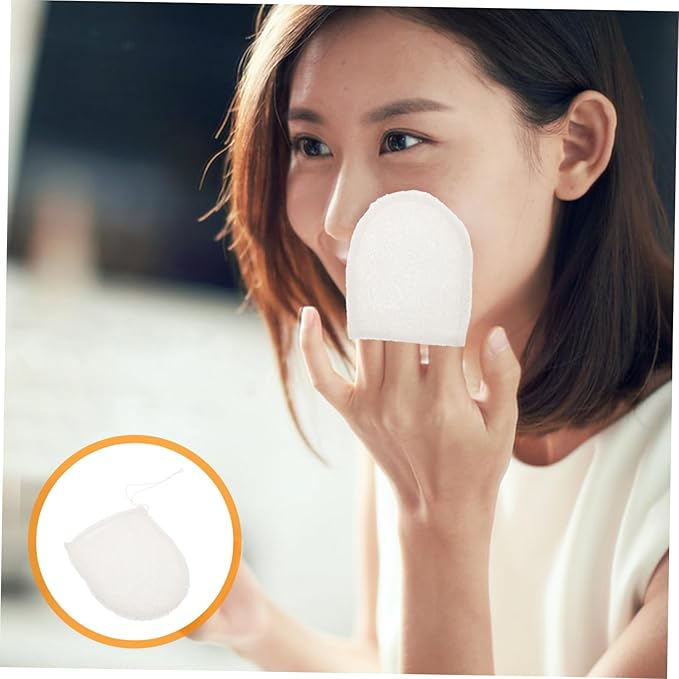 SAFIGLE Exfoliating Facial Cleansing Mitts Konjac Body Scrub Mitt Gentle Skin Exfoliator Mittens for Women Men