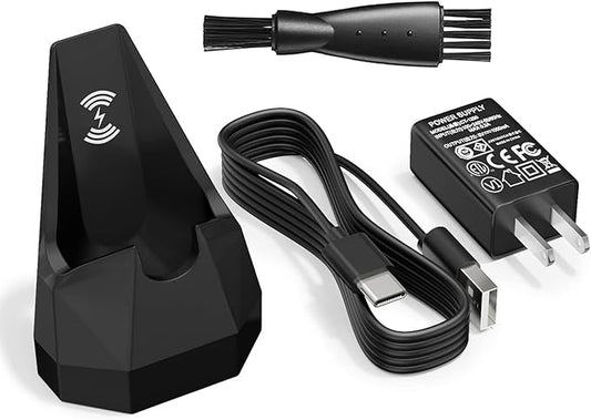Replacement Charger for MANSCAPED 4.0 Compatible with MANSCAPED The Lawn Mower 4.0 Weed Whacker Electric Groin Hair Trimmer & Ear Hair Trimmer Charging Dock Base Station with Adapter Power Cord