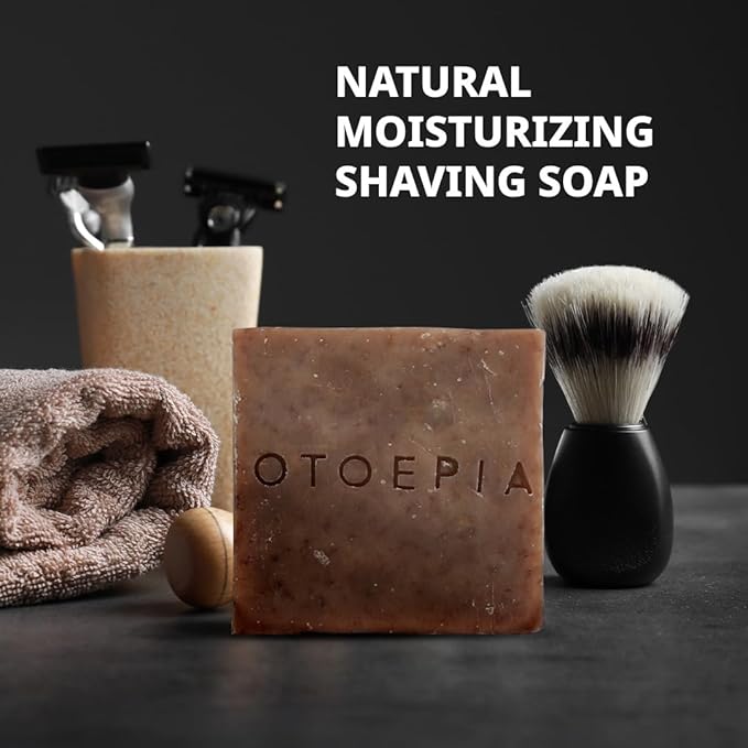 Shaving Bar and Body Soap in Oriental Oud Scent for Men - 8 Bars, All Purpose Natural Olive Oil - Moisturizing, Nourishing & Gentle on Sensitive Skin Men’s Collection