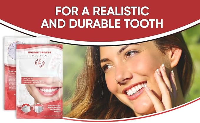Thermoplastic Beads 40 Grams for Teeth Repair Plus Dental Tools–for DIY Tooth Filling – Moldable Thermal Beads for Repair – Ideal for Chipped, Cracked Teeth – Realistic and Durable
