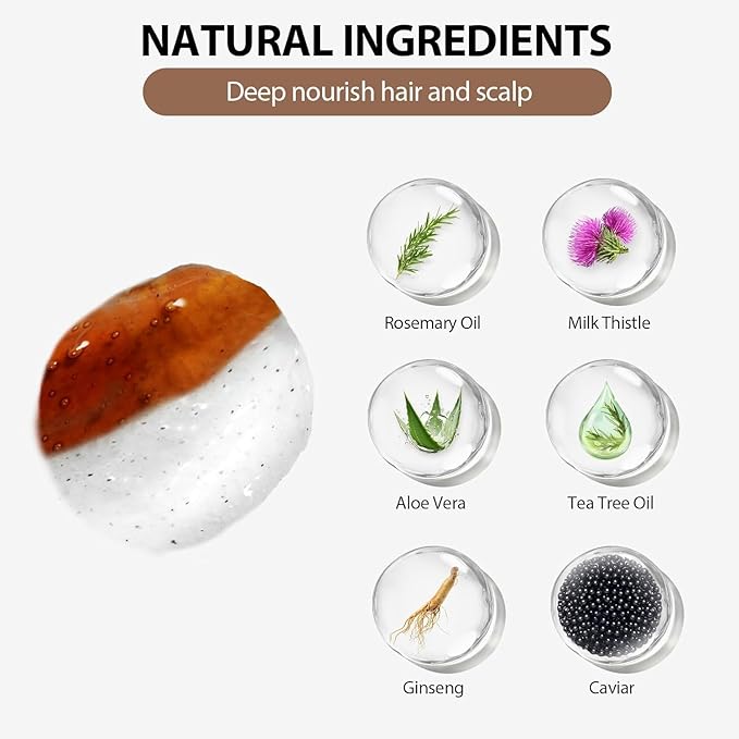 Dark Brown Hair Color Shampoo for Women Men Ammonia-Free & PPD-Free, Gray Hair Coverage Herbal Natural Hair Dye Shampoo 18 Pack