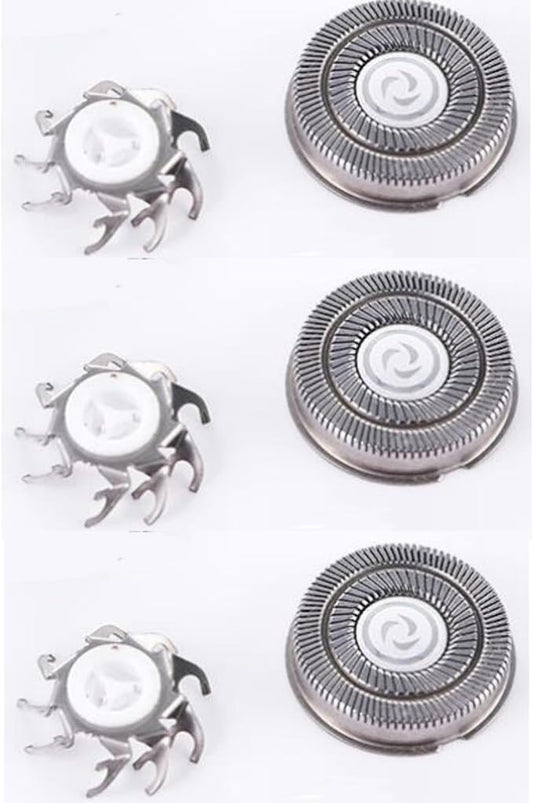 Professional Corded Shaver Replacement Blade,Electric Shaver Replacement Blades, 3D Double Ring Ultra-Thin Shaving Head, 3-Piece Set for VST-009