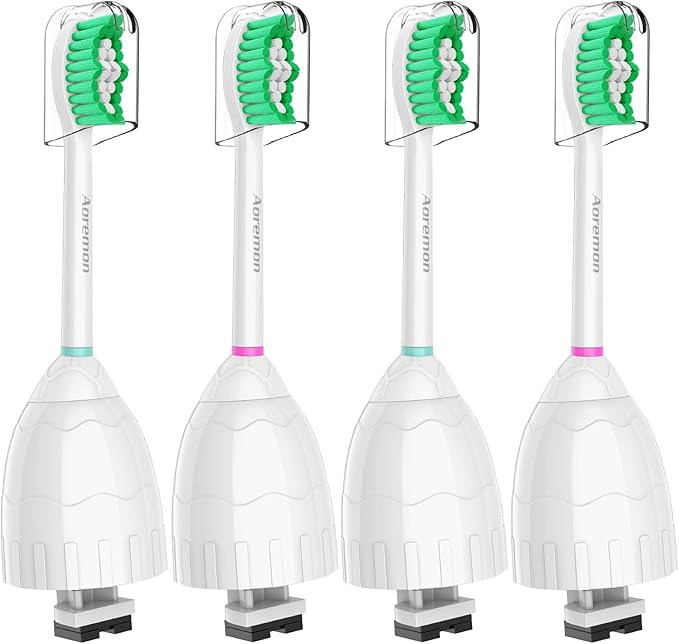 Aoremon Replacement Heads for Philips Sonicare e-Series HX7022/66 -fit Sonicare E Series Essence Xtreme Elite Advance and CleanCare Electric Toothbrush