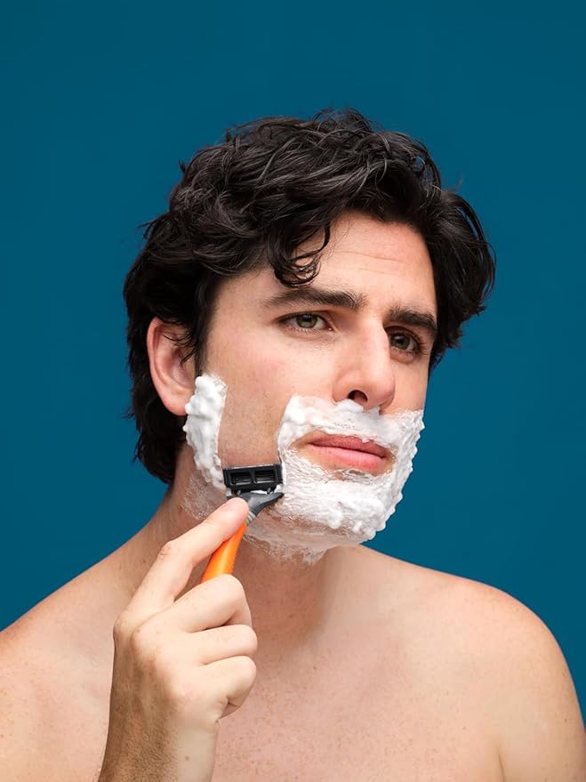 Harry's Razor for Men - Razor Handle and Razor Blade Cartridge - Shaving Gift Set for Him - Orange