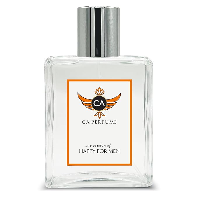CA Perfume Impression of Happy For Men Fragrance Dupes Eau de Parfum Spray Bottle 3.4 Fl Oz/100ml-X1