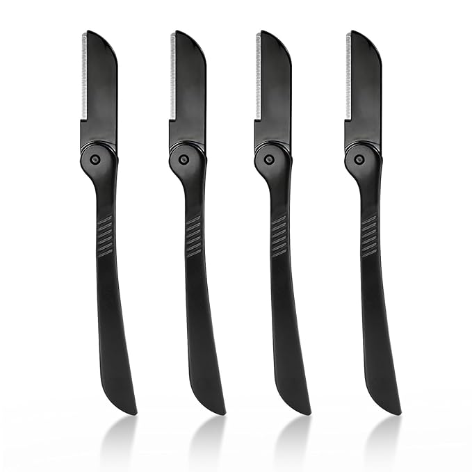 4Pcs Dermaplane Razor for Women Face- Professional Face Razors for Women and Men - Eyebrow Trimmer, Shaver, Dermaplaning Tool for Smooth Skin Care