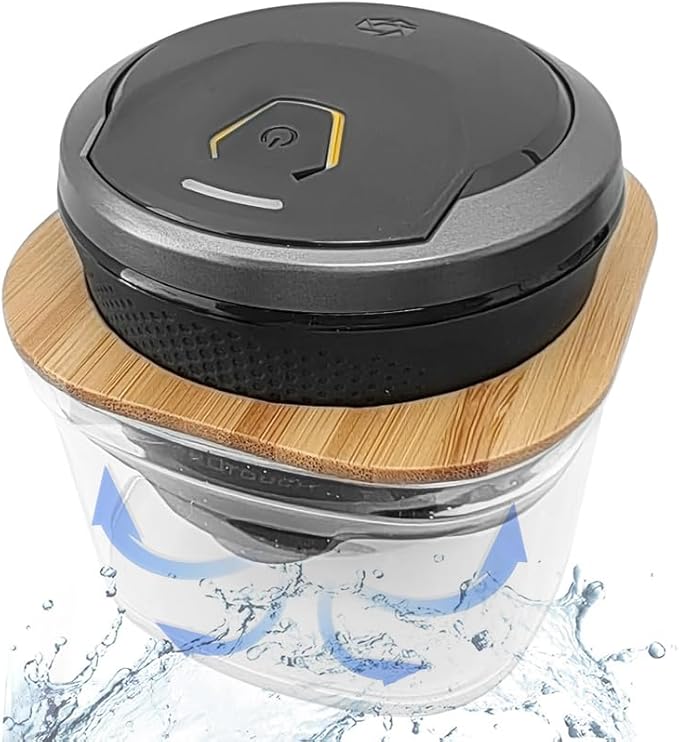 Bamboo Shaver Rinse Stand Compatible with Microtouch Titanium Electric Head Shaver