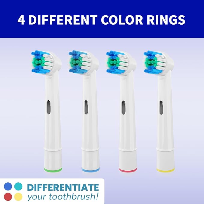 16 Pack Replacement Heads Compatible with Oral B Braun Electric Toothbrush Pro 1000/9000/ 5000/3000/8000