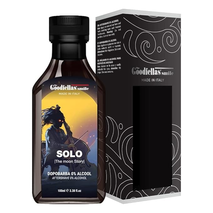 The Goodfellas' smile, SOLO Shave Soap, 3 in 1 Shower Shampoo, and Aftershave Splash Bundle, Made in Italy