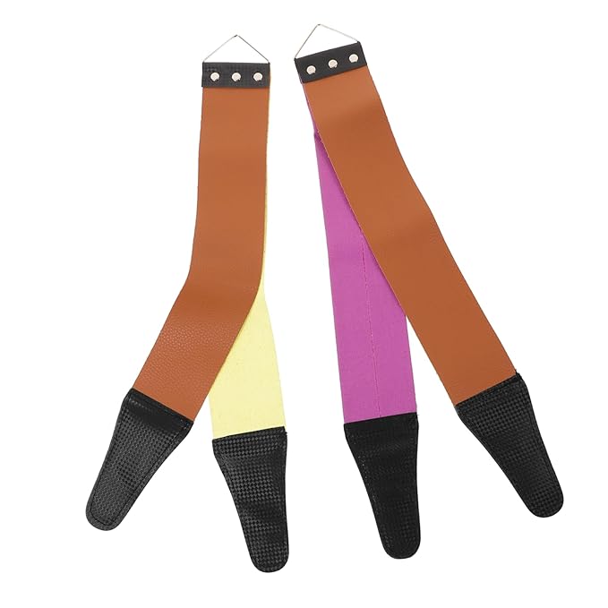 FRCOLOR 2pcs Double-sided Sharpening Strap Tools Home Use Shaver Sharpening Tool Razor Protector Random Color