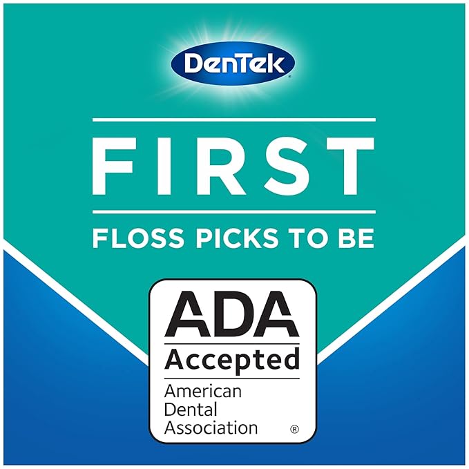 DenTek Comfort Clean Sensitive Gums Floss Picks, 75 Count (pack of 6)
