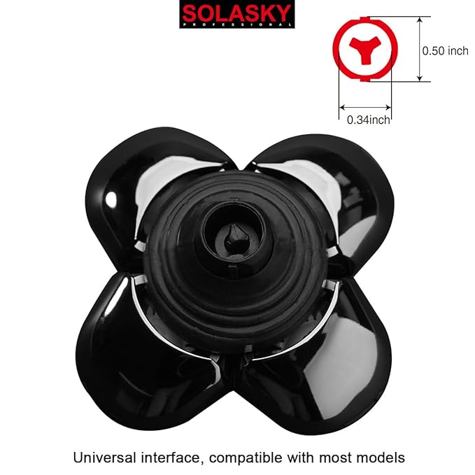 Universal 5 Blades Shaver replacement Heads Compatible with FREEDOM Head Shaver,Universal replacement heads (5 Blades Black)