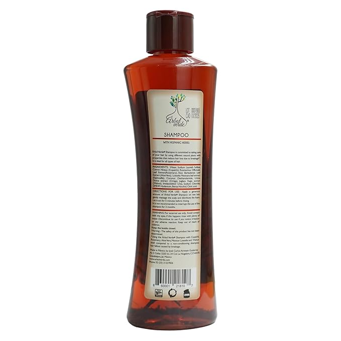 Arbol Verde Natural Anti Hair Loss Shampoo 16.9 fl oz (Pack of 2)
