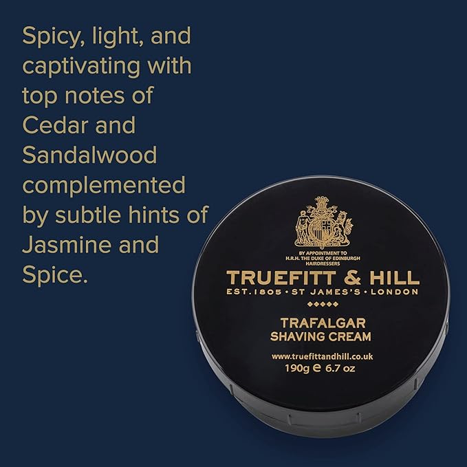 Truefitt & Hill Trafalgar Shave Cream Bowl 190gm