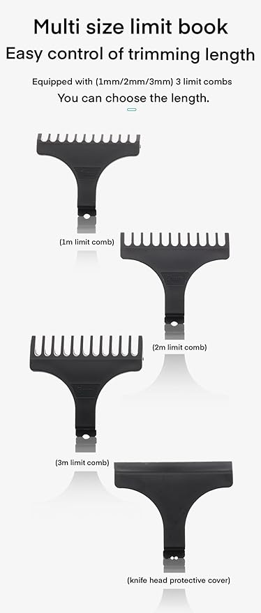 Men's Groin & Body Hair Trimmer – 4 Interchangeable Heads, USB-C Fast Charging, Wet/Dry Use, Precision Design for Sensitive Areas & Full Body Grooming