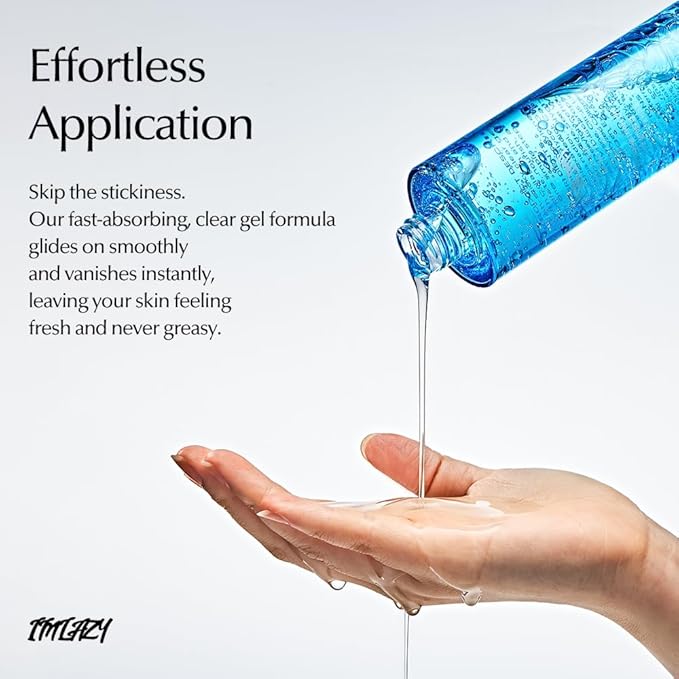 I'M LAZY All-in-One Clear Gel Moisturizer – Fast Absorbing Hydration with Hyaluronic Acid & Marine Complex | Non-Sticky All-in-One Face Gel for Men & Women (5.07 fl oz)