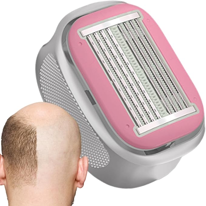 Bald Head Shaver - Manual Hair Clipper, Handheld Grooming Tool, Portable Stainless Razor, Compact Shaving Device | Convenient Grooming Instrument for scalp legs arms face daily travel seniors athletes