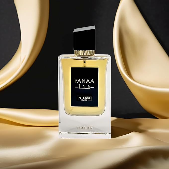 INTENSE ELITE Fanaa Leather Arabian Perfume For Men 100ML (3.4Oz) Eau De Parfum Men With Mandarin, Bergamot & Pepper Notes Long Lasting Perfume