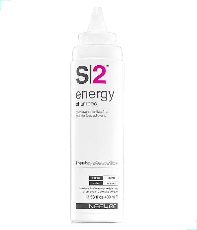 NAPURA S2 Anti Hair Loss Biotin Shampoo - Hair Thickening Organic Care for All Types - Professional Sulfate Free Growth Care for Men and Women (large, 13.53 fl oz)
