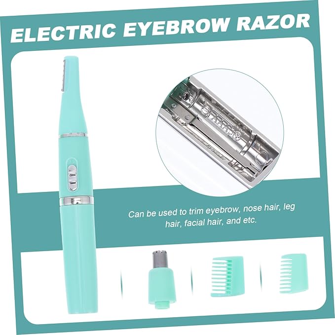 Hair Trimmer Shaver Electric Eyebrow Trimmer Battery Nose Hair Clipper Low Noise Material