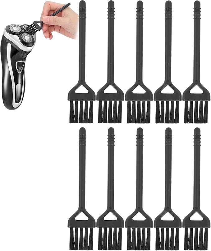 Agatige 10PCS Electric Shaver Cleaning Brushes, Mini Nylon Double Sided Clipper Brush Shaver Cleaner