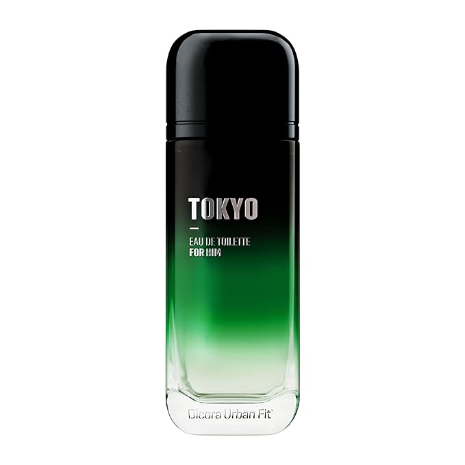 Dicora Urban Fit Tokyo Cologne for Men - Notes of Ginger, Bergamot, Lavender, and Leather - Sensual, Irresistible Fragrance - 5.07 oz EDT Spray