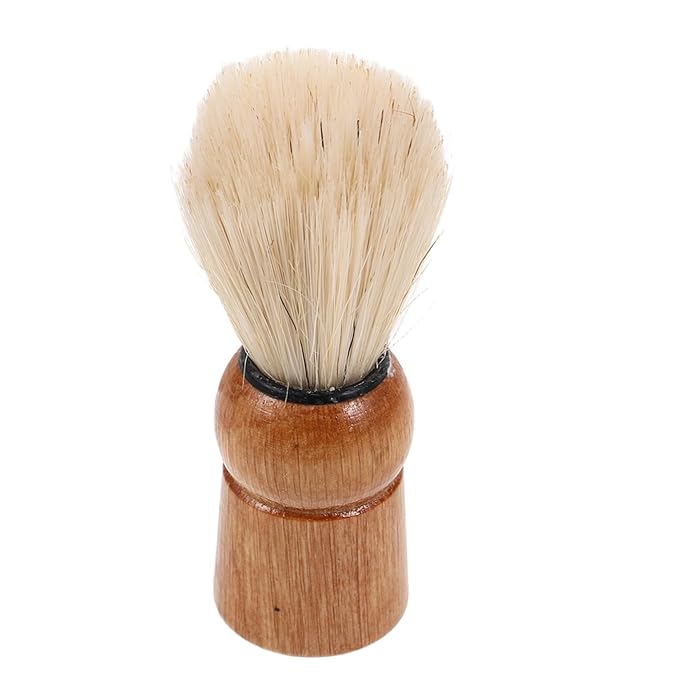 Wooden Shaving Brush Retro Beard Brush Men Grooming Kit Boar Bristle Hair Shaver